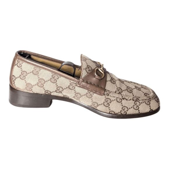 GUCCI Monogram Horsebit Loafers Size 39.5C - Picture 6 of 12